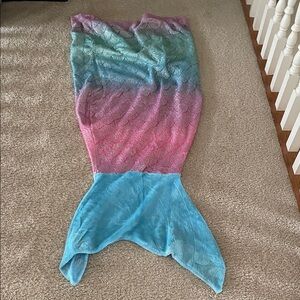 Mermaid Tail Blanket in Pink, Purple, and Blue